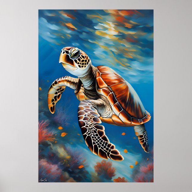 Poster | Sköldpaddor | Art (Framsidan)