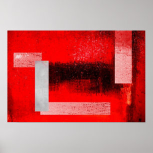 Poster Skriv ut abstrakt för rektanglar och fyrkan