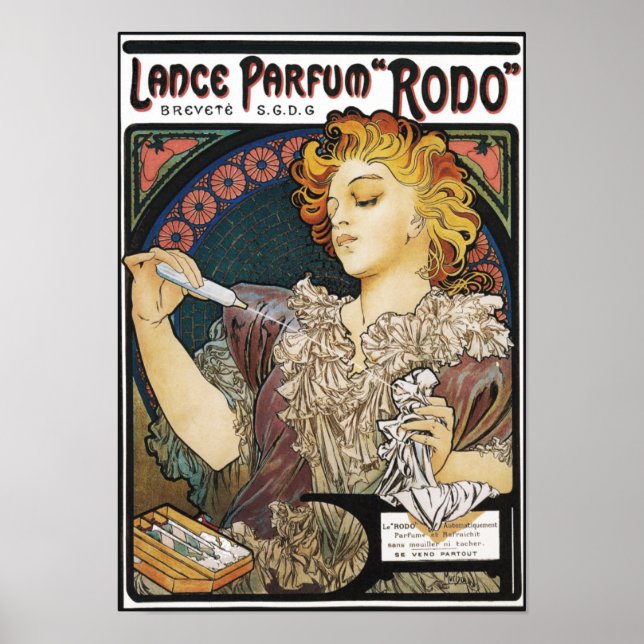 Poster/skriv ut: Alphonse Mucha-Lance Parfum "Rodo Poster (Framsidan)