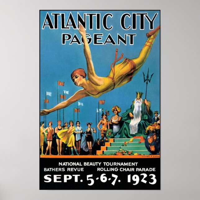 Poster/skriv ut: Atlantic City Beauty Skönhetstävl Poster (Framsidan)