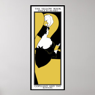 Poster Skriv ut: Aubrey Beardsley "Gulten Bok"