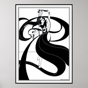 Poster/skriv ut: Beardsley Illustration Poster