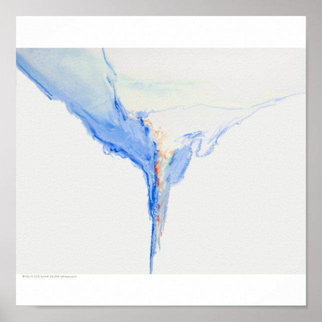 Poster/skriv ut: "Blå formulär" Poster (Framsidan)