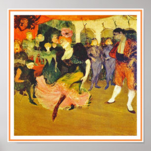 Poster/skriv ut: Dansa Bolero: Toulouse-Lautrec Poster