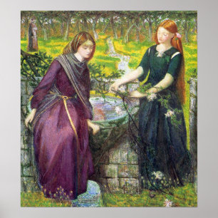 Poster/skriv ut: Dantes vision av Rachel och Leah Poster