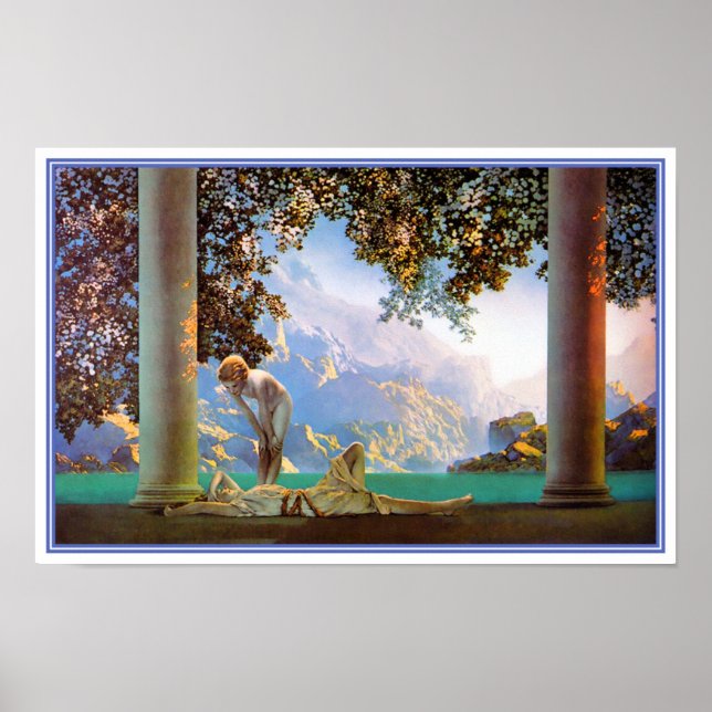 Poster/skriv ut: Dayrast - Maxfield Parrish Poster (Framsidan)