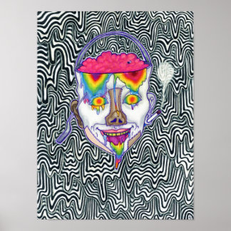 poster Skriv ut "Drippy Trippy Buckethead"