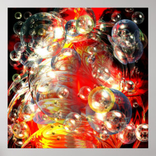 Poster Skriv ut för modern Abstrakt Digital Art S