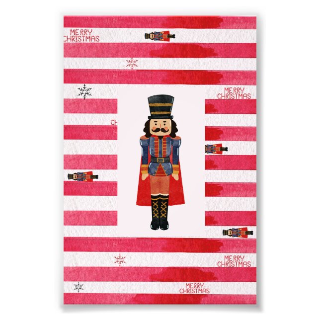 Poster Skriv ut  för Nutcracker Red Rand-julföremå (Framsidan)