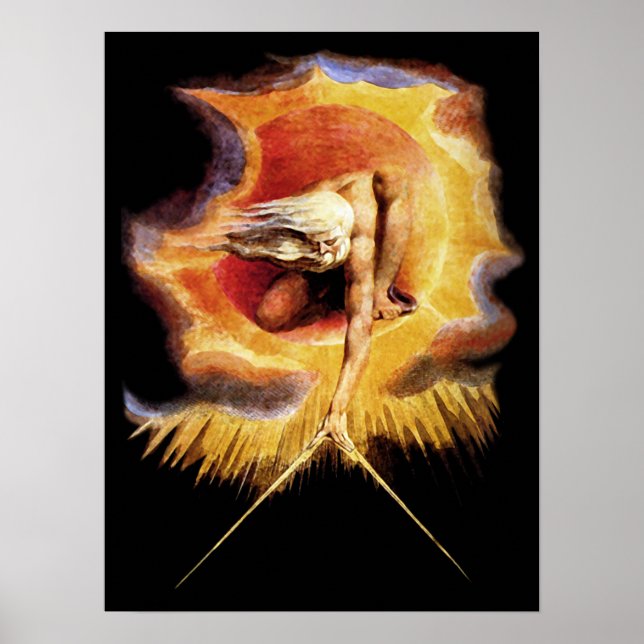 Poster/skriv ut: Föråldringsdag ~ William Blake Poster (Framsidan)