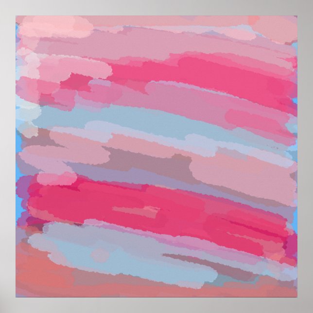 Poster Skriv ut genom att måla på Abstrakten Deser (Framsidan)