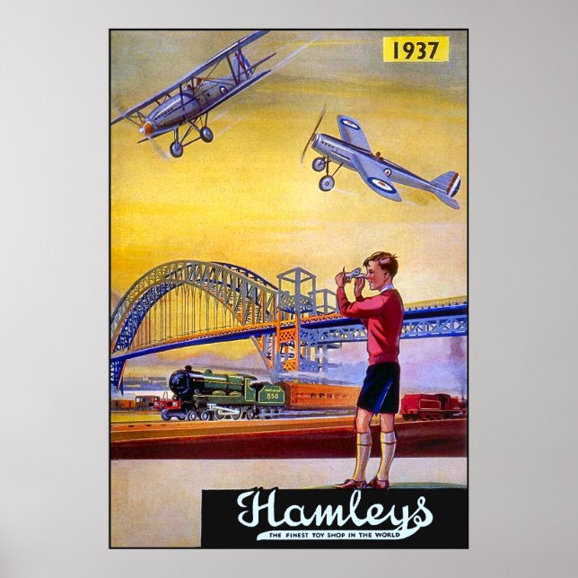 Poster/skriv ut: Hamleys Leksak-flygplan Poster (Framsidan)