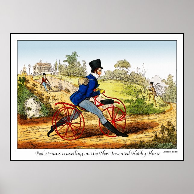 Poster/skriv ut: Hobby Horse: Bicycle Prototype Poster (Framsidan)