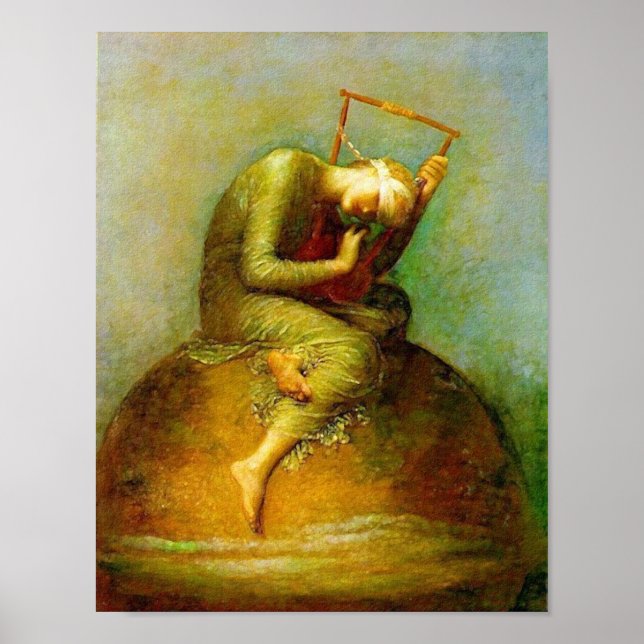 Poster/skriv ut: Hope - George Watts Poster (Framsidan)
