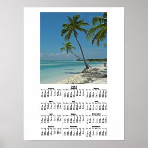 Poster Skriv ut i kalender för Tropical Island Bea