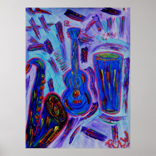 Poster Skriv ut - Jazz Jazz Jazz