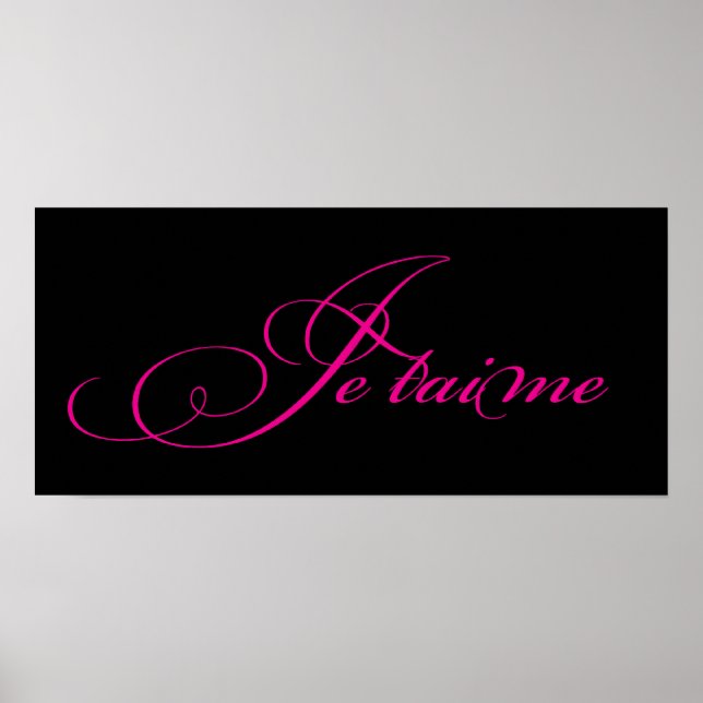 Poster/skriv ut Je-taime Poster (Framsidan)