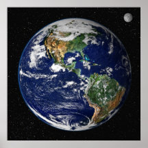 Poster/skriv ut: Jord från rymden - NASA
