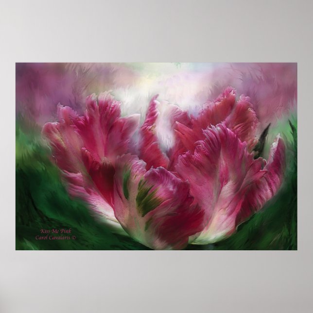 Poster/skriv ut Kiss Me Rosa Art Poster (Framsidan)