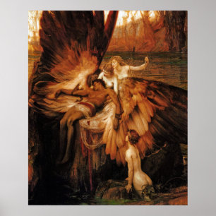 Poster Skriv ut: Lament for Icarus by H. Draper