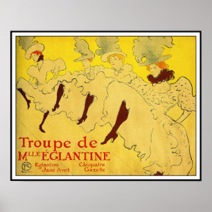 Poster/skriv ut: Lautrec - Troupe de Mlle Eglantin Poster