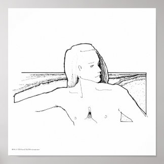 Poster/skriv ut: "Long Hair Man/Ligcape" Poster