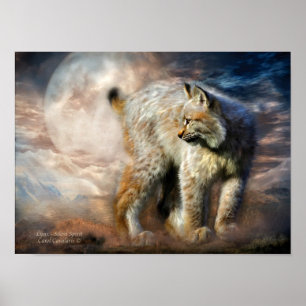 Poster/skriv ut Lynx-Silent Spirit Art Poster