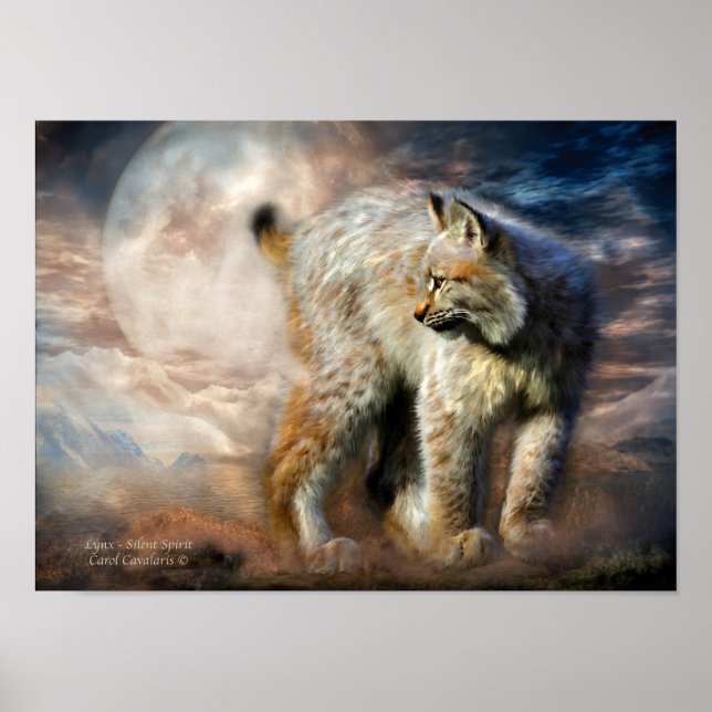 Poster/skriv ut Lynx-Silent Spirit Art Poster (Framsidan)