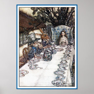 Poster/skriv ut: Mad Hatters Tea Party - Rackham Poster