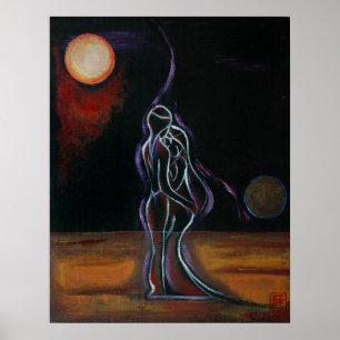 Poster Skriv ut med dubbla glödlampor på 18,5 x 23