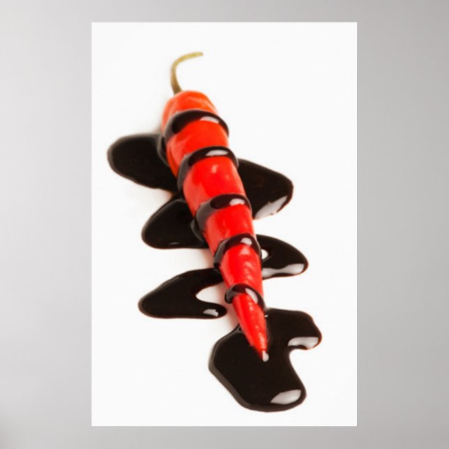 Poster Skriv ut med Jalapeno Pepper-hölje (Framsidan)