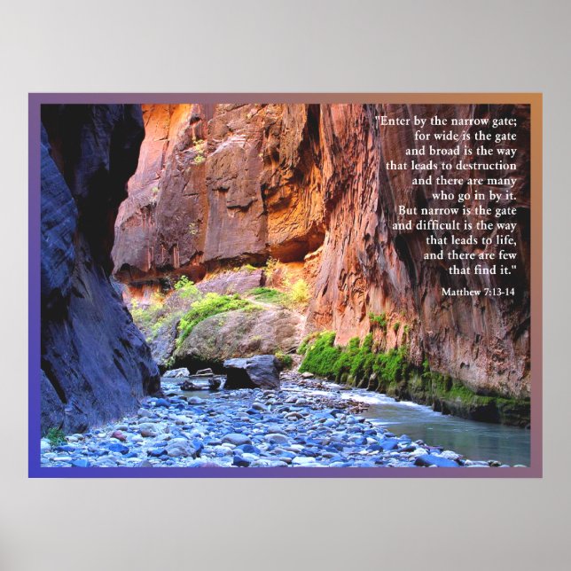 Poster Skriv ut med smal Grind (Framsidan)