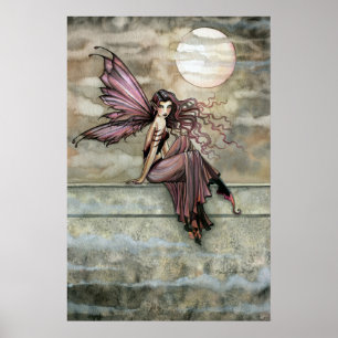Poster Skriv ut mörk Gothic Fairy Fantasy