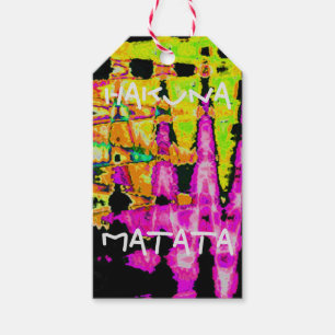 Poster Skriv ut Neon Glitch Abstrakt Art Presentetikett