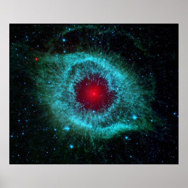 Poster/skriv ut: Öga i Himlar - NASA Helix Nebula Poster (Framsidan)