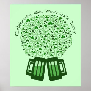 Poster Skriv ut på St. Patrick's Day Firande Art