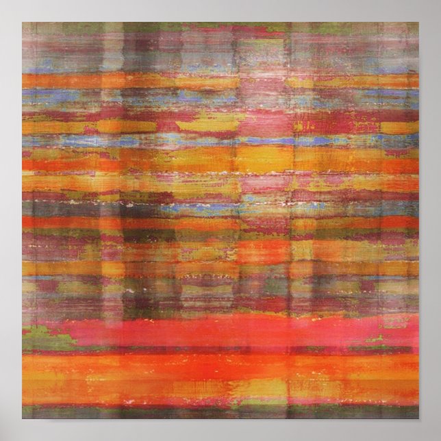 Poster Skriv ut på torget med modern Art Gobi-deer (Framsidan)