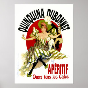 Poster/skriv ut: Quinquina Dubonnet - Jules Cheret Poster