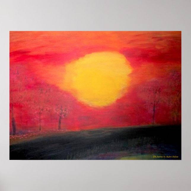 Poster Skriv ut "resan" av Mahri Shelton (Framsidan)