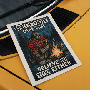 Poster Skriv ut  Retro Zine med Bigfoot-Vintage-gr