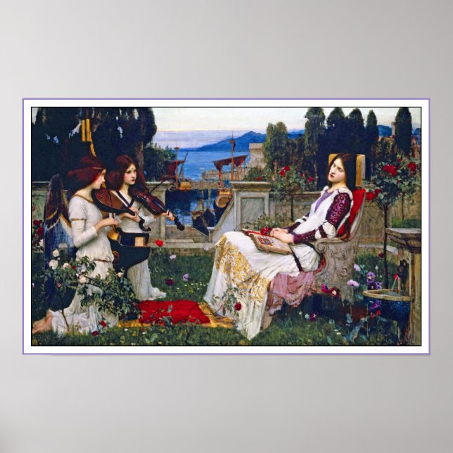 Poster Skriv ut: Saint Cecilia - John Waterhouse (Framsidan)