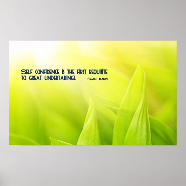 Poster Skriv ut självförtroende Motivering av offe (Framsidan)