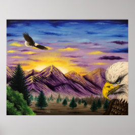 poster Skriv ut "Smoky Mountain Eagles"
