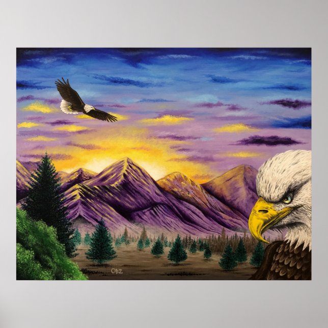 poster Skriv ut "Smoky Mountain Eagles" (Framsidan)