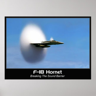 Poster Skriv ut Sonic Boom F-18 Hornet