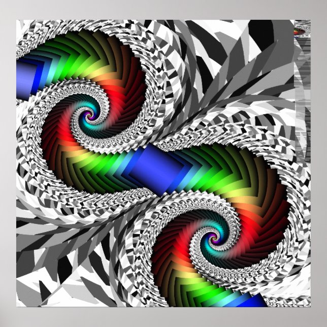 Poster/skriv ut: Spektrum Spiral Poster (Framsidan)