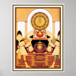 Poster/skriv ut: Två bakverk - Maxfield Parrish Poster