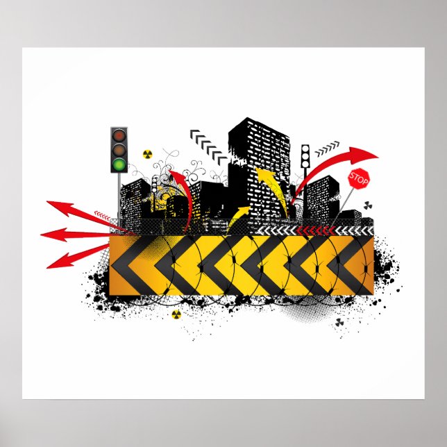 Poster/skriv ut: Urban Grunge Poster (Framsidan)