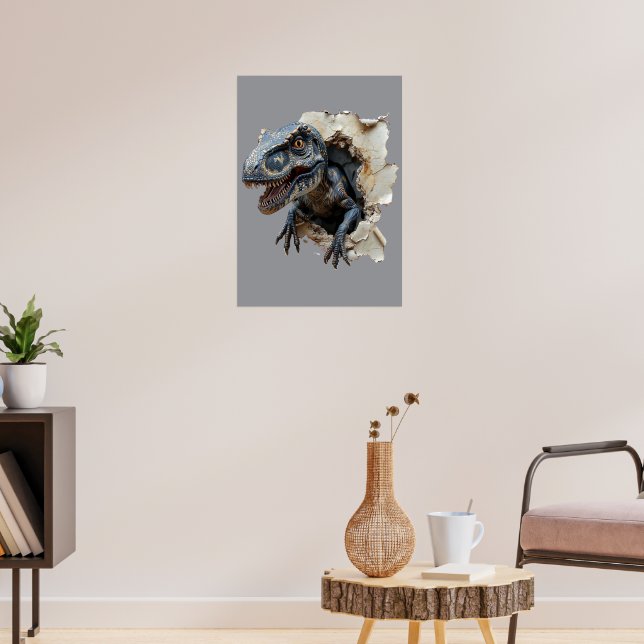Poster Skriv ut utskrift av brytningsdosinosaur Ra (Vardagsrum 3)