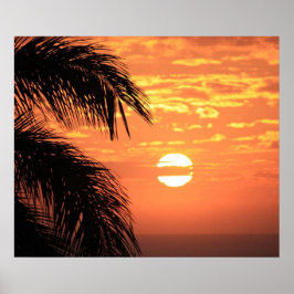 Poster Skriv ut vackert hawaiian Sunset